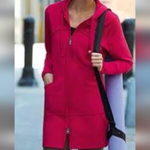 Jockey Tunic Length Hoodie Bright Pink Soft Cotton SIZE XL